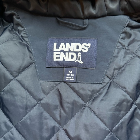 Lands' End Men's Classic Squall Jacket Size M (38-40) Navy Blue (New w/o tags) - Picture 4 of 10